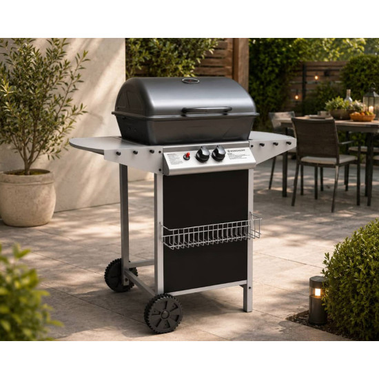 Réchaud Barbecue à Gaz de 2 Foyers Westpoint