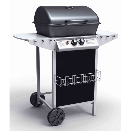 Réchaud Barbecue à Gaz de 2 Foyers Westpoint