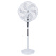 Ventilateur sur Pied 18 pouces, Entièrement en Plastique avec Base Ronde - Blanc par Westpoint