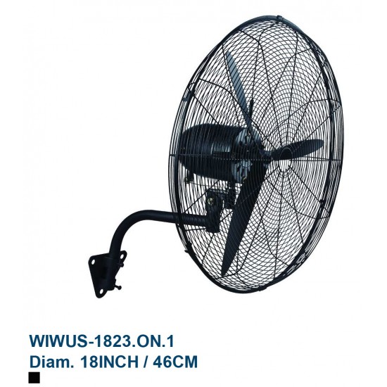 Ventilateur Mural Commercial de 18 pouces/ 46cm 3 Vitesses Westpoint