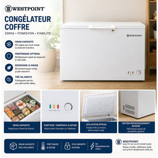 WBEQ-4021.E.1 13CUFT FREEZER CHEST WHITE