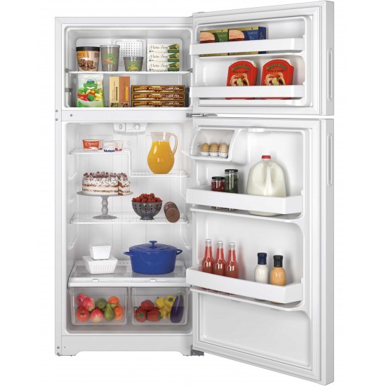 GPE16DTHWW - ENERGY STAR® 15.5 Cu. Ft. Recessed Handle Top-Freezer Refrigerator GPE16DTHWW - ENERGY STAR® 15.5 Cu. Ft. Recessed Handle Top-Freezer Refrigerator