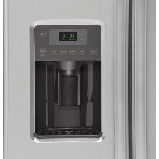 GZS22DSJSS - GE® 21.9 Cu. Ft. Counter-Depth Side-By-Side Refrigerator