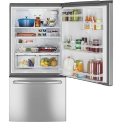 GDE25ESKSS - GE® ENERGY STAR® 24.8 Cu. Ft. Bottom-Freezer Drawer Refrigerator