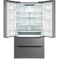 Réfrigérateur sans givre de 22,5 Pieds Cube avec Congélateur en bas à 4 Portes en Acier Inoxydable de Westpoint