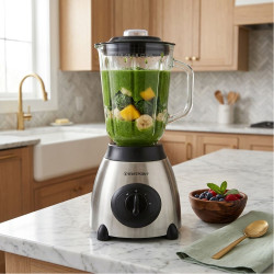 WBLJ-15419.l.1 - BLENDER S.S 1.5L 400W GLASS JAR FILTER  WESTPOINT