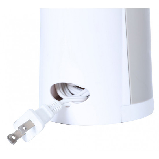 J-30W Tall Electric Can Opener with Knife Sharpener & Bottle Opener, White Brentwood