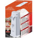 J-30W Tall Electric Can Opener with Knife Sharpener & Bottle Opener, White Brentwood