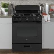 JGBS30DEMBB - GE® 30" Free-Standing Gas Range - Black