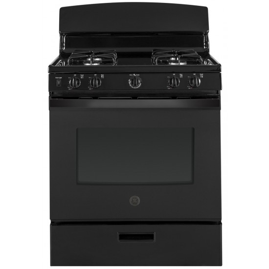 JGBS30DEMBB - GE® 30" Free-Standing Gas Range - Black