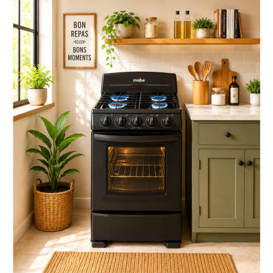 EM5031BAPNO - Cuisinière de 20" noire MABE