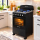 Cuisinière à Gaz 20 Pouces à 4 Brûleurs- Noir par Westpoint