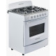 Cuisinière à Gaz 30 Pouces à 6 Brûleurs- Blanc par Westpoint