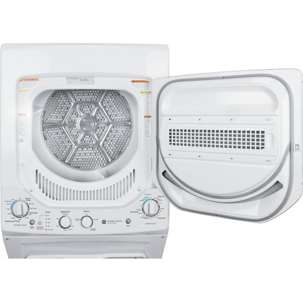 GUD24ESSJWW GE Unitized Spacemaker® 2.0 DOE cu. ft. Washer and 4.4 cu