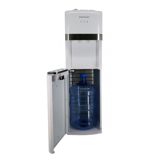 Distributeur d'eau Froide ou Chaude - Inox/ Noir - Gallon en Bas Westpoint