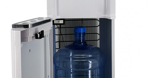Distributeur d'eau Froide ou Chaude - Inox/ Noir - Gallon en Bas Westpoint