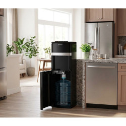 Cold & Hot Water Cooler Black - Bottom Gallon by Westpoint