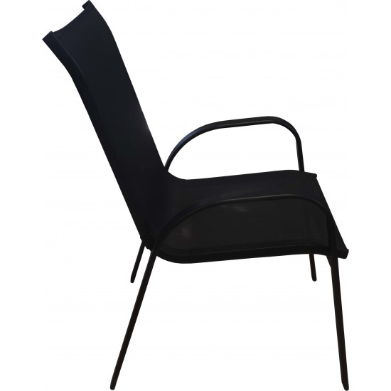 YL Leisure - Chaise d'extérieur Noir	