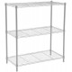 XM_201 - Rayonnage en Fil d'acier à 3 Niveaux 60 kg/ Étagère - Gris