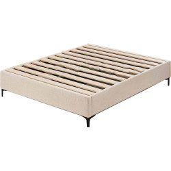 Sommier Queen avec Pieds Chromés Noirs