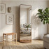 Miroir sur Pied Pivotant avec Cadre Marron