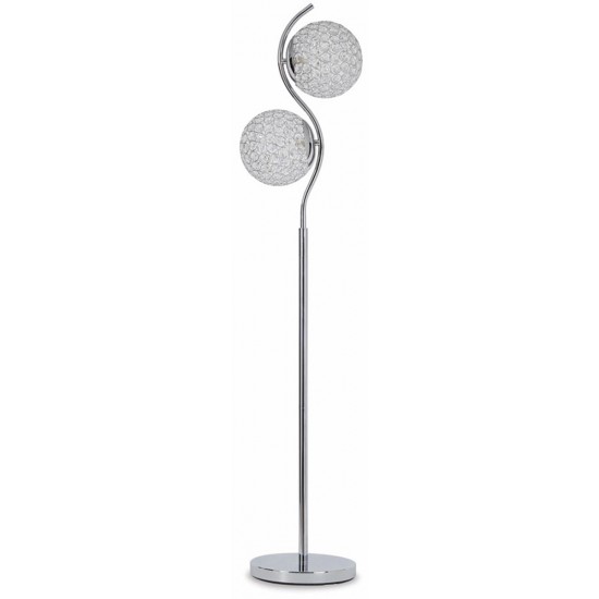 L207111 - Winter Metal Floor Lamp - Clear/Silver Finish by Ashley Furnitures