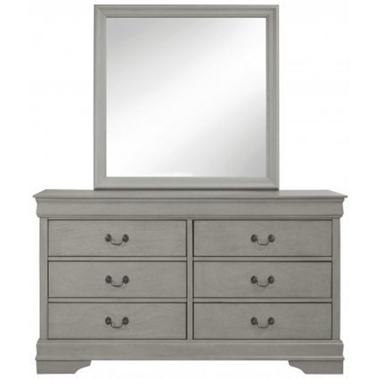 B394 - Kordasky Jeu de Chambre à Ccoucher Traîneau 5 Pièces Queen Size (1 Lit - 1 Commode - 2 Tables de Chevet - 1 Miroir) - Gris par Ashley Furniture