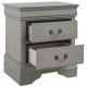 B394 - Kordasky Jeu de Chambre à Ccoucher Traîneau 5 Pièces Queen Size (1 Lit - 1 Commode - 2 Tables de Chevet - 1 Miroir) - Gris par Ashley Furniture