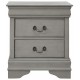 B394 - Kordasky Jeu de Chambre à Ccoucher Traîneau 5 Pièces Queen Size (1 Lit - 1 Commode - 2 Tables de Chevet - 1 Miroir) - Gris par Ashley Furniture