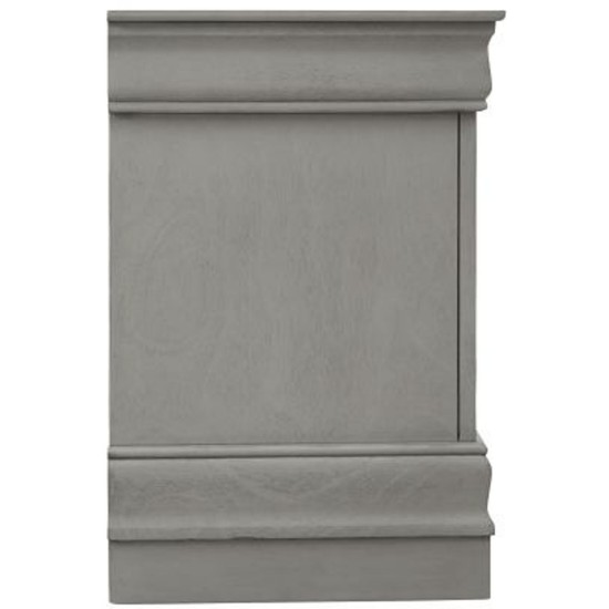 B394 - Kordasky Jeu de Chambre à Ccoucher Traîneau 5 Pièces Queen Size (1 Lit - 1 Commode - 2 Tables de Chevet - 1 Miroir) - Gris par Ashley Furniture