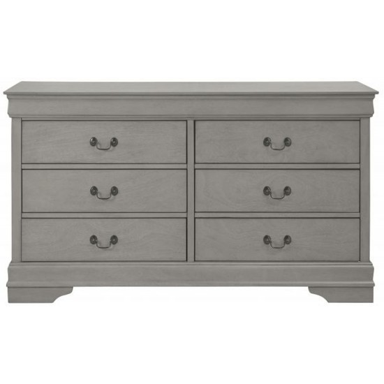 B394 - Kordasky Jeu de Chambre à Ccoucher Traîneau 5 Pièces Queen Size (1 Lit - 1 Commode - 2 Tables de Chevet - 1 Miroir) - Gris par Ashley Furniture