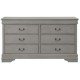 B394 - Kordasky Jeu de Chambre à Ccoucher Traîneau 5 Pièces Queen Size (1 Lit - 1 Commode - 2 Tables de Chevet - 1 Miroir) - Gris par Ashley Furniture