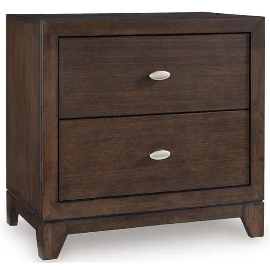 Jeu de Chambre à Coucher Tandisport 5 Pièces Format Queen (1 Lit- 1 Commode- 1 Miroir- 2 Tables de Chevet) – Brun Foncé par Ashley Furniture