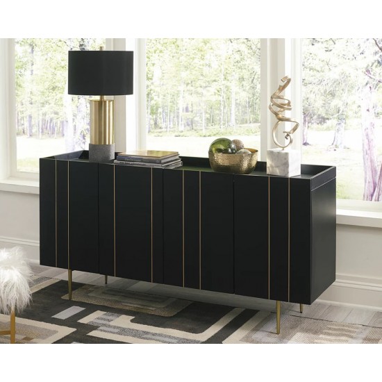 A4000260 - Brentburn Meuble d'Appoint - Noir/Or par Ashley Furniture