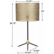 L734294 - Mance Metal Table Lamp - Gray/Brass Finish by Ashley Furniture