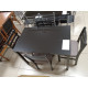 Dinette de 5 Pièces (1 Table - 4 Chaises avec Coussin)- Dark Walnut
