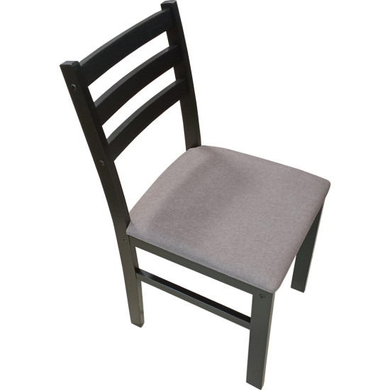 Dinette de 9 Pièces (1 Table - 8 Chaises avec Coussin)- Dark Walnut