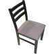 Dinette de 9 Pièces (1 Table - 8 Chaises avec Coussin)- Dark Walnut