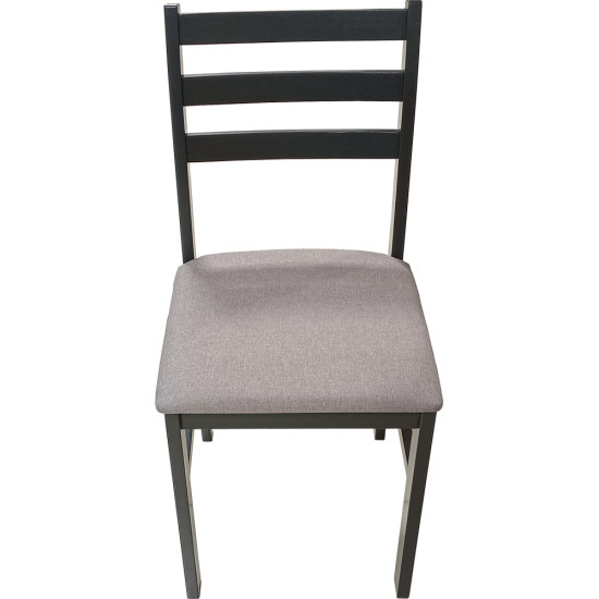 Dinette de 9 Pièces (1 Table - 8 Chaises avec Coussin)- Dark Walnut