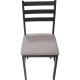 Dinette de 9 Pièces (1 Table - 8 Chaises avec Coussin)- Dark Walnut