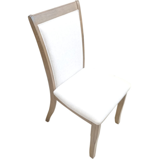 Dinette en Marbre 9 Pièces (1 Table et 8 Chaises avec Coussins) - Nuage/Véritable Fleur Dorée