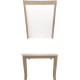 Dinette en Marbre 9 Pièces (1 Table et 8 Chaises avec Coussins) - Nuage/Véritable Fleur Dorée