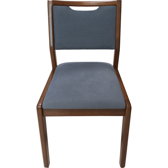 Jeu de Table à Manger Boston 7 Pièces - Noyer/Gris Ardoise