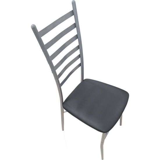 Dinette de 7 Pièces (1 Table- 6 Chaises)- Noir