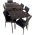 Dinette de 7 Pièces (1 Table - 6 Chaises)