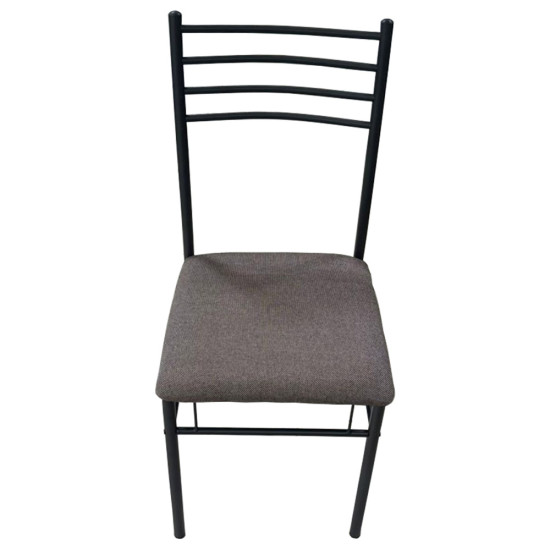 Dinette Hester 5 Pièces (1 Table- 4 Chaises) - Marron