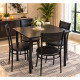 DS26252 - Dinette de 5 Pièces (1 Table + 4 Chaises)