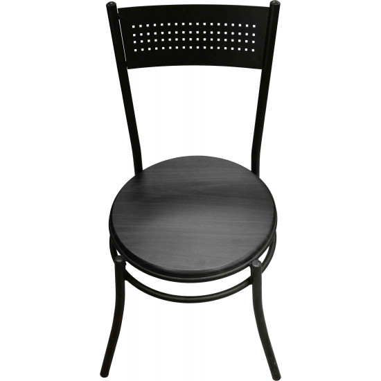 Dinette de 5 Pièces (1 Table Ronde - 4 Chaises)- Mocha