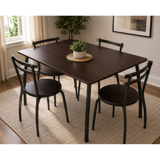 26286B-5 - Dinette de 5 Pièces (1 Table - 4 Chaises) Moca	