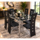 DS26313 - Dinette de 7 Pièces  (1 Table en Vitre - 6 Chaises)